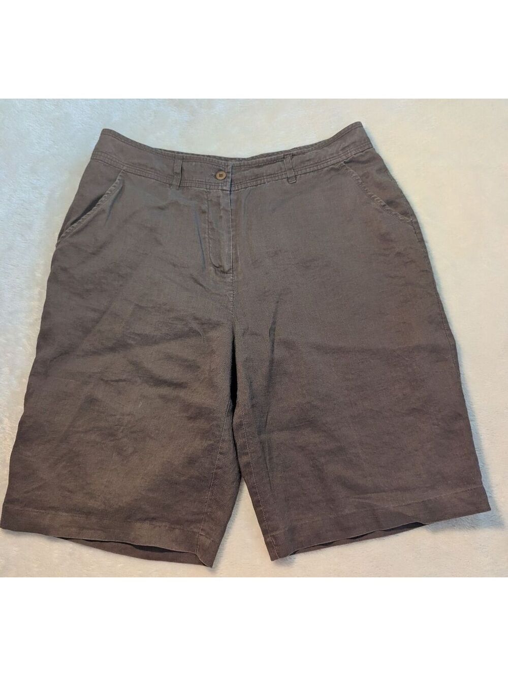 Allison Taylor Women's Brown Chino Shorts Size 12
